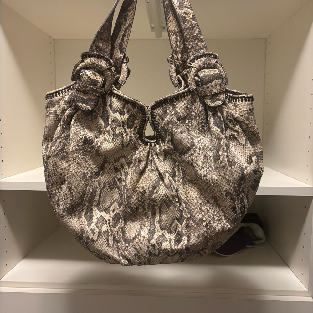 Sondra Roberts Snakeskin Patterned Purse
